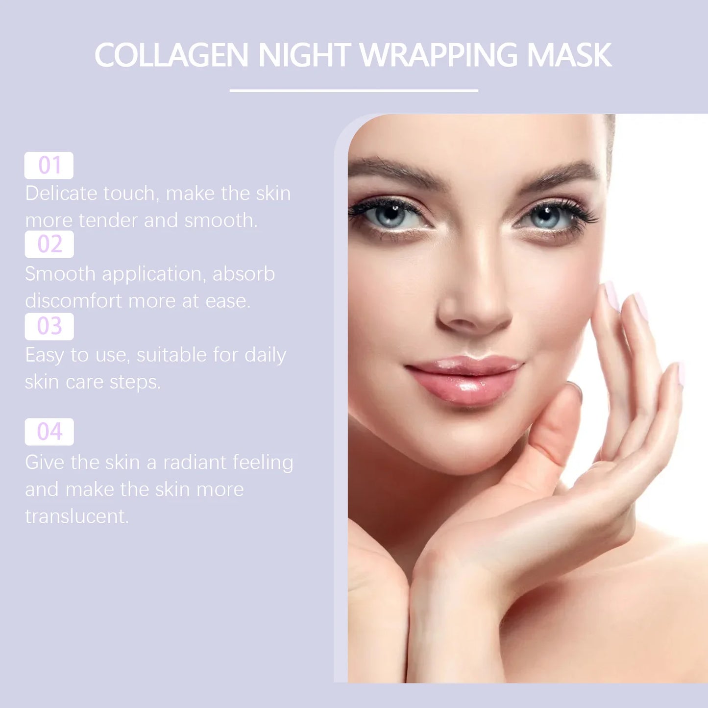 Hoygi Collagen Night Wrapping Face Mask With Hyaluronic Acid