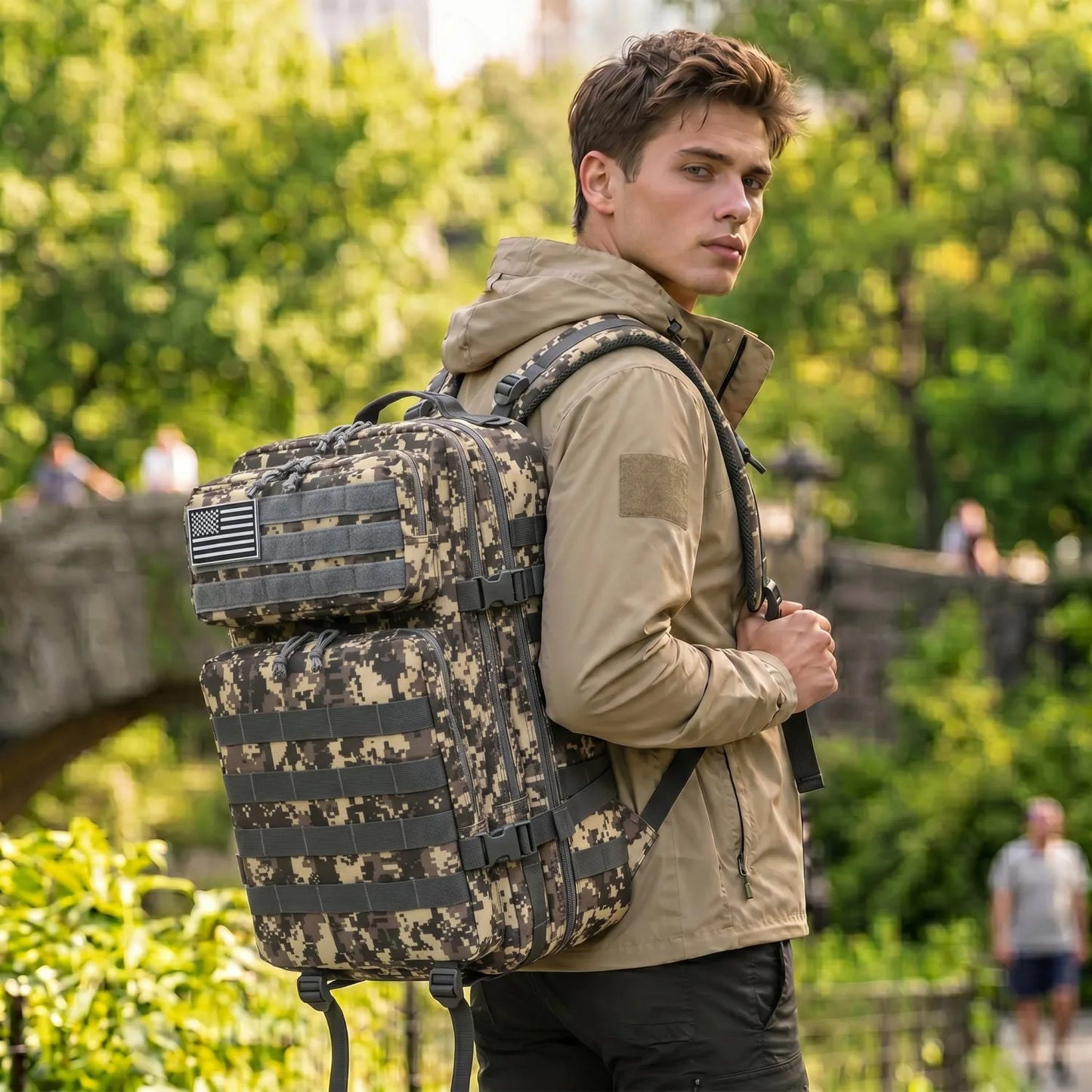 ReFire Gear Tactical Travel Backpack With Molle Multi Pockets