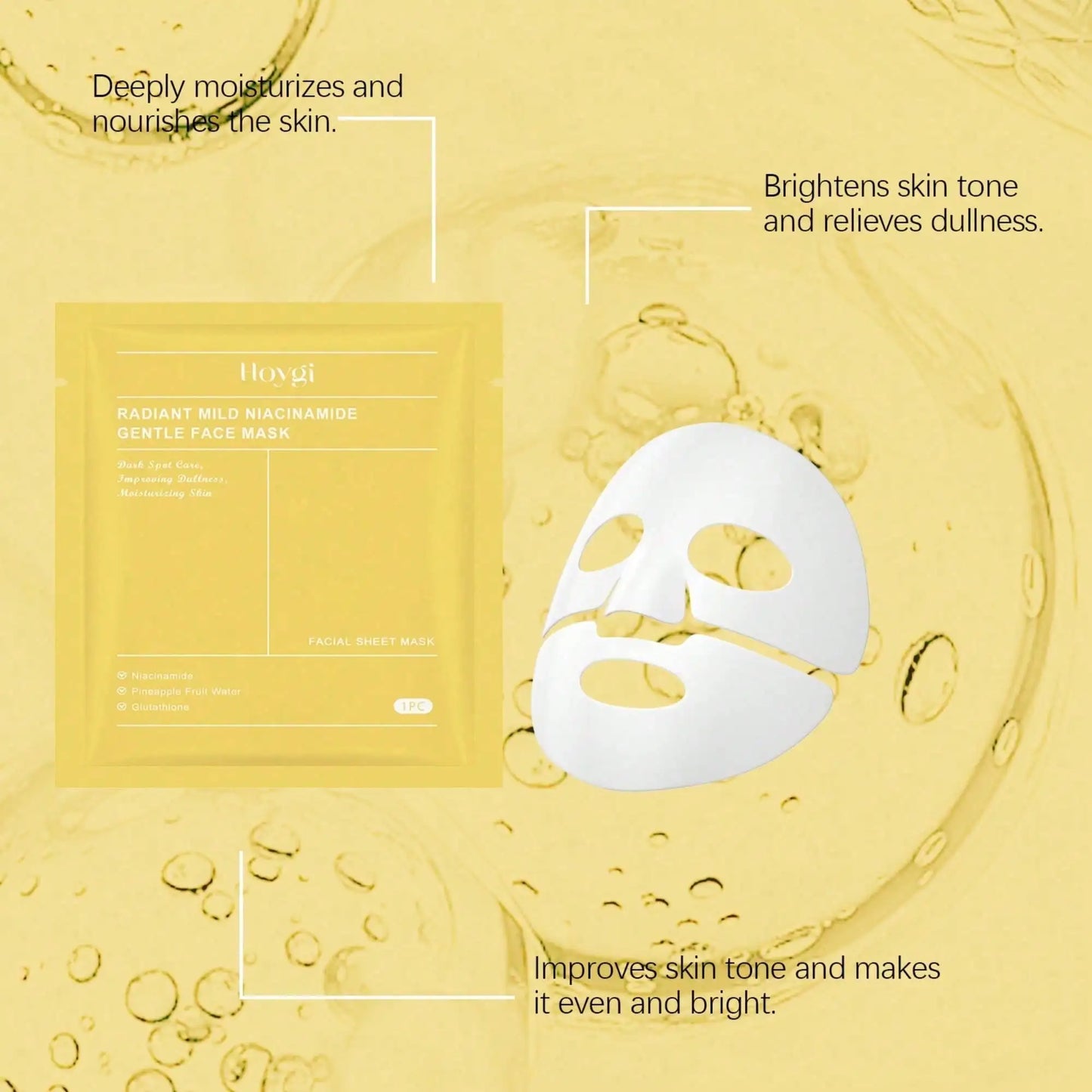 Radiant Vita Niacinamide Deep Conditioning Face Mask Hydrating Skincare