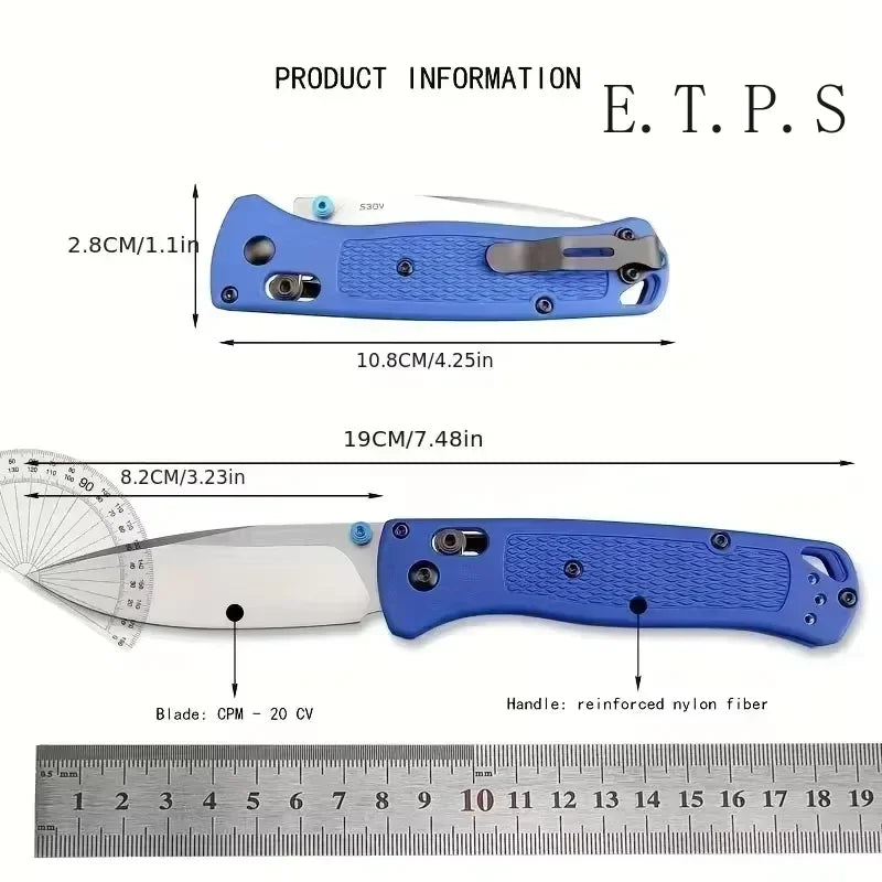 DIY 535 Folding Knife With Drop Point Blade For Outdoors