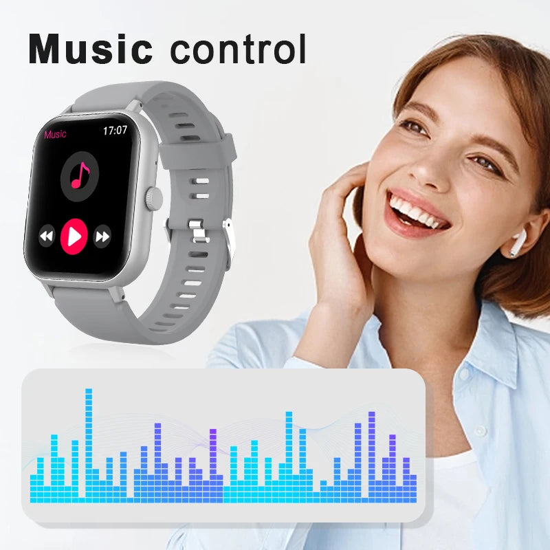 Odelettevcy Unisex Smartwatch With Bluetooth Calling And Multisport Tracking