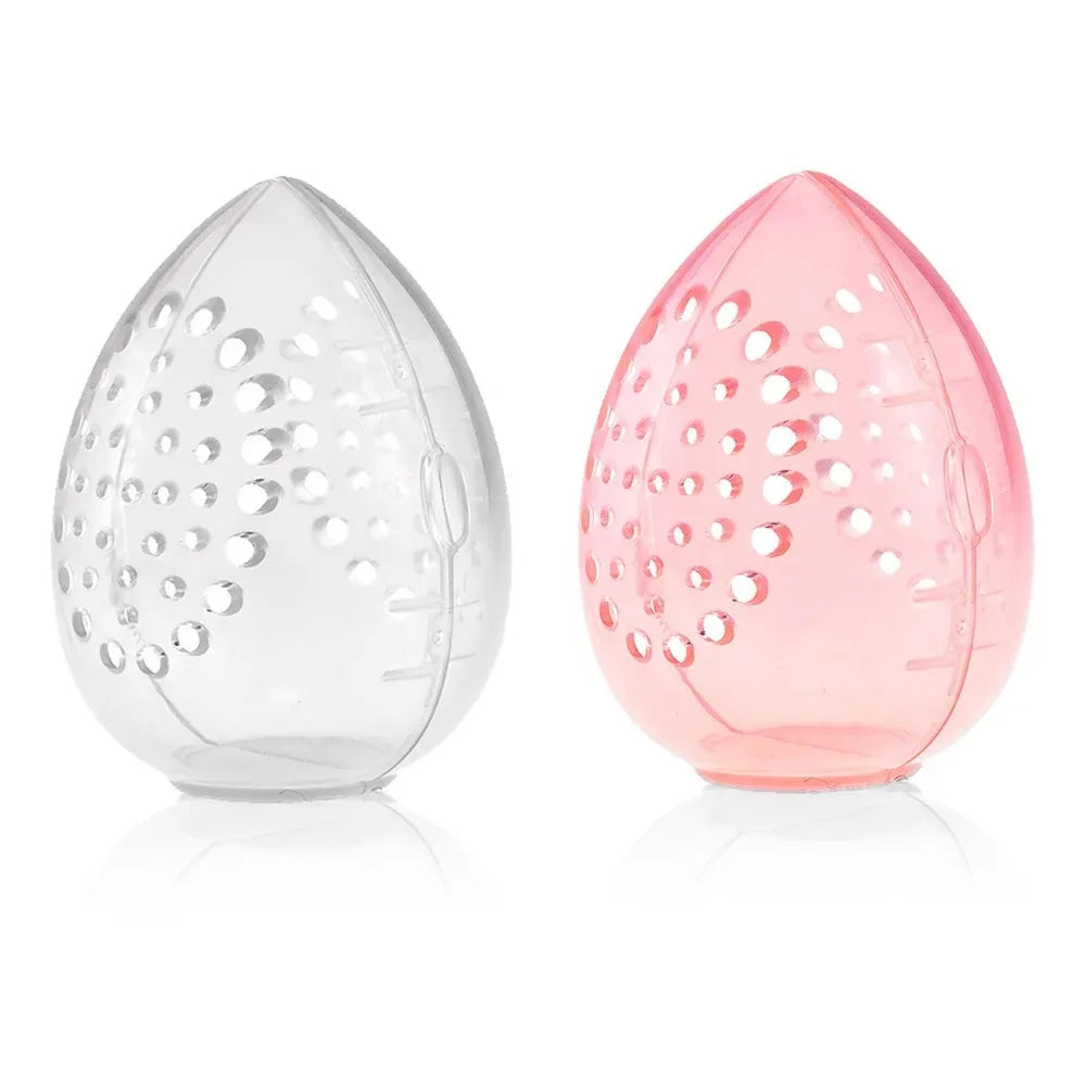 Egg Shaped Plastic Makeup Sponge Storage And Drying Box