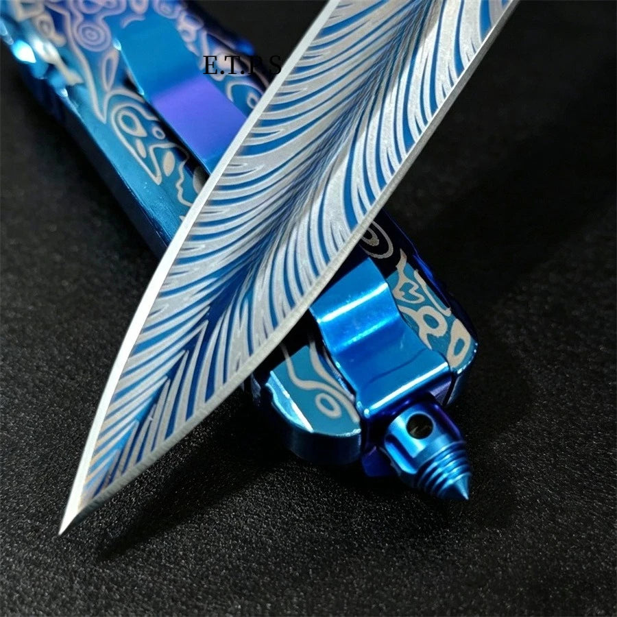 DIY Troodon Multifunctional Pocket Folding Knife With Nylon Sheath