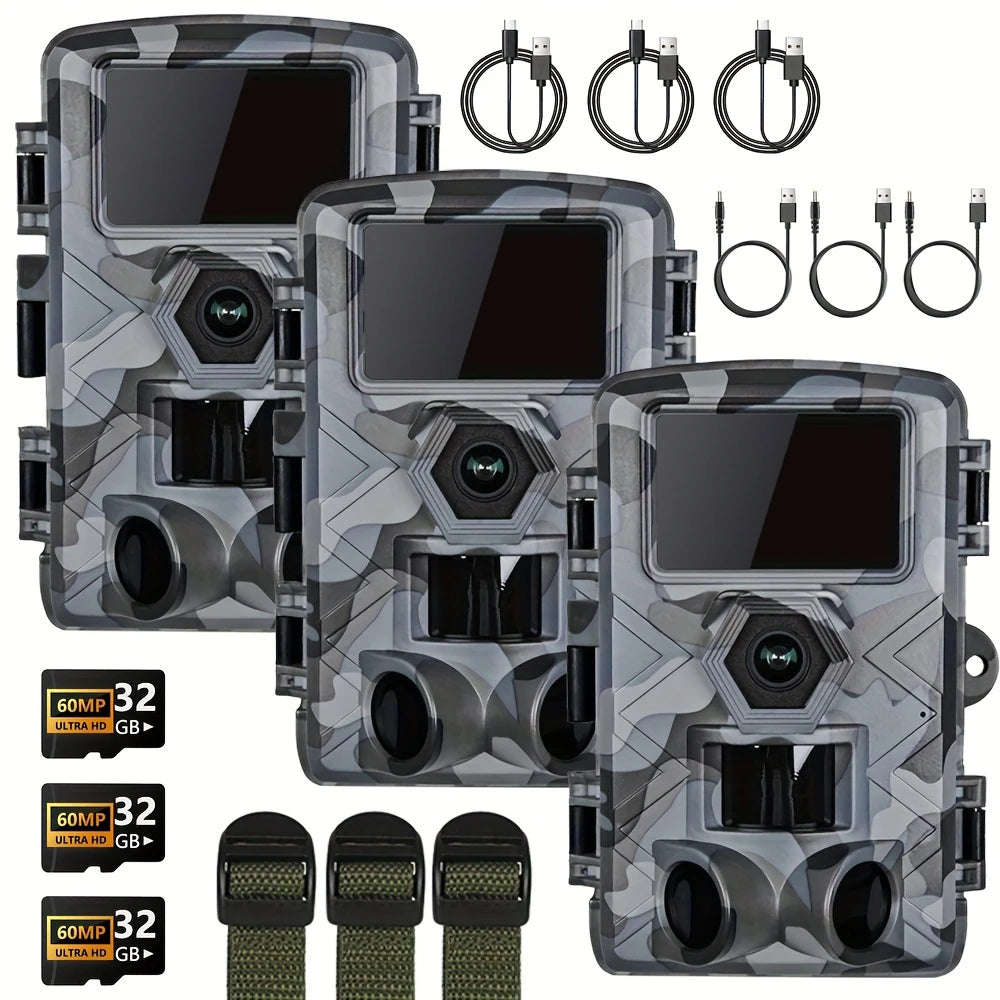 Fargarloo 60MP WiFi Trail Camera For Hunting With Night Vision