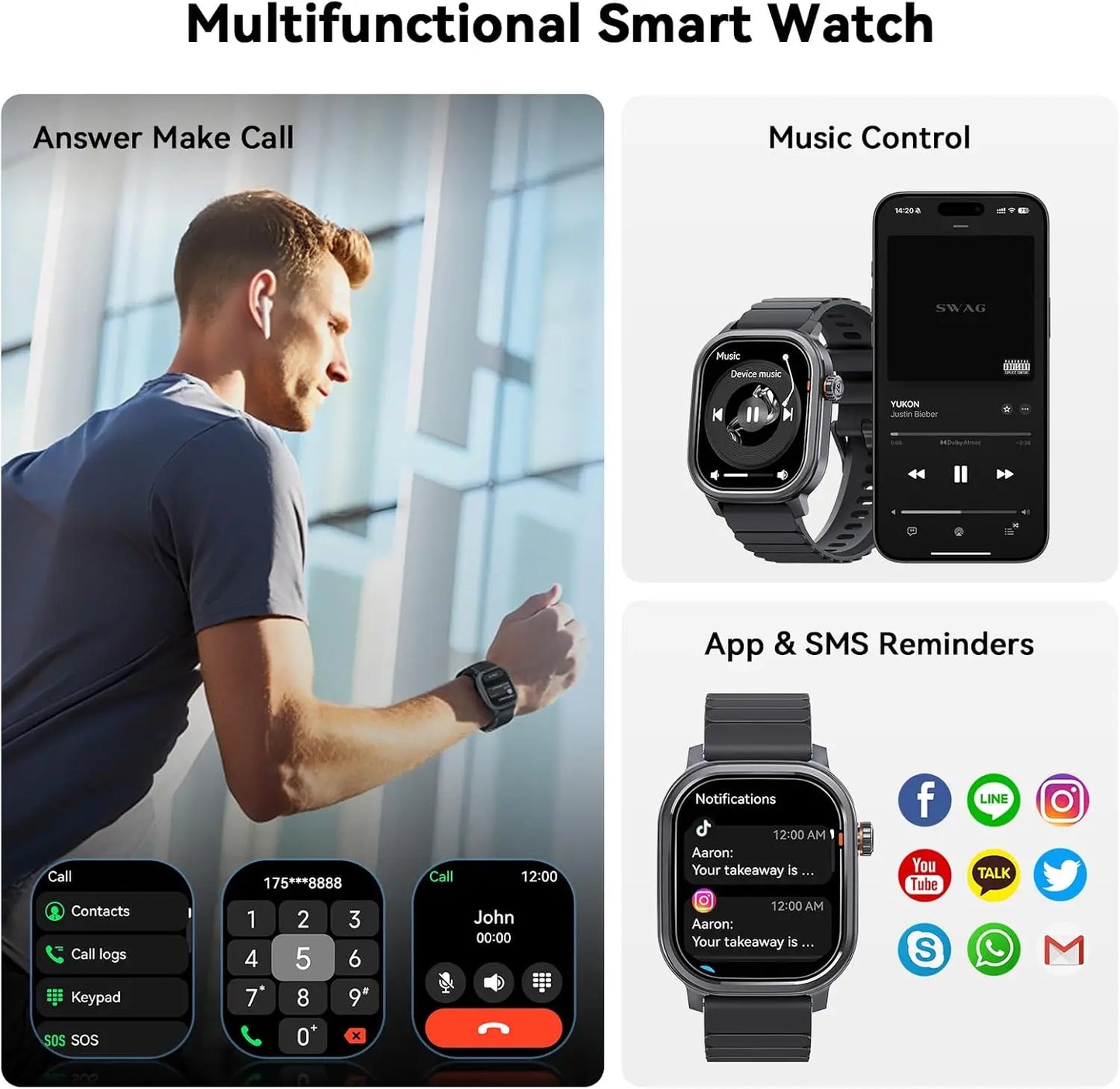 Kospet Pulse Smartwatch Featuring AMOLED Display And Bluetooth Calling