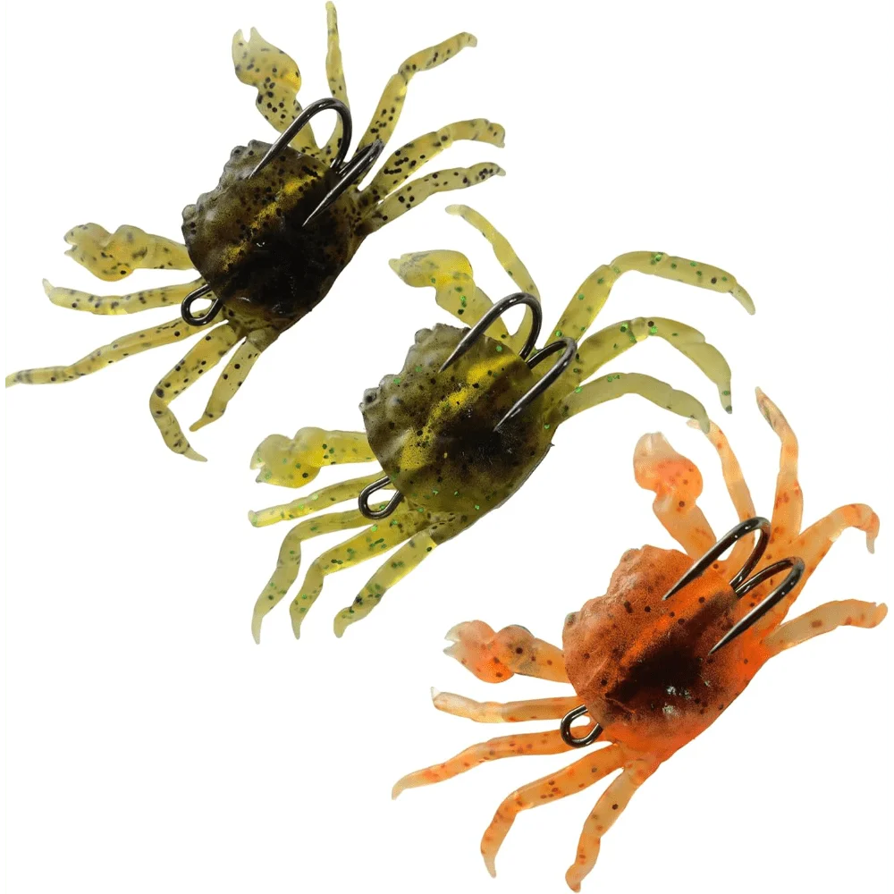 Soft Crab Artificial Fishing Bait Lure With Sharp Hooks