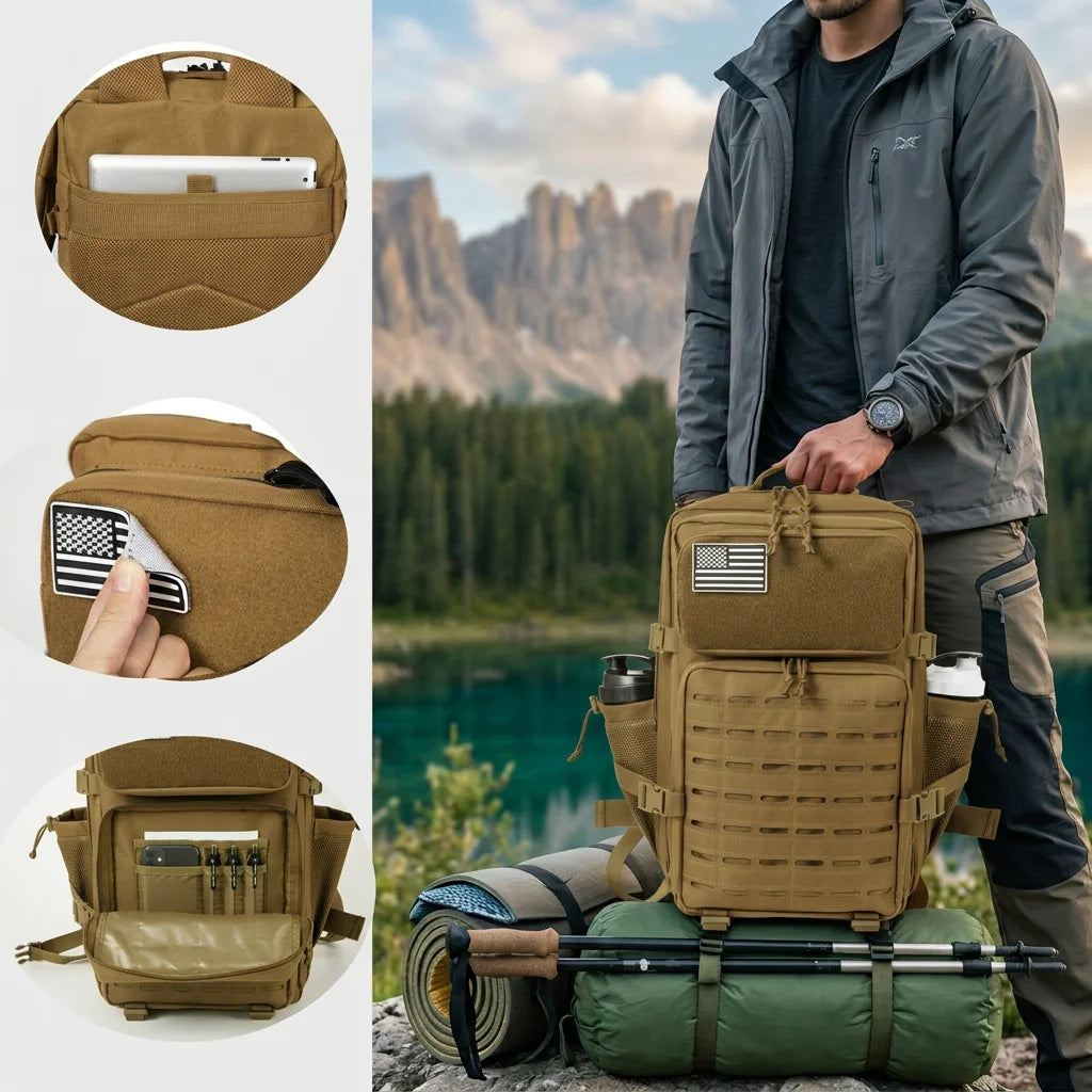 Refire Gear Tactical Backpack With Molle Webbing System