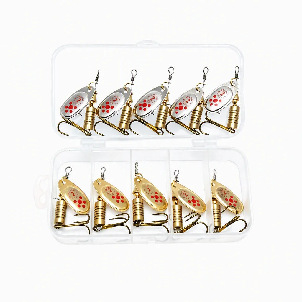 Jsfun Metal Spoon Fishing Lures For Freshwater Bass Trout