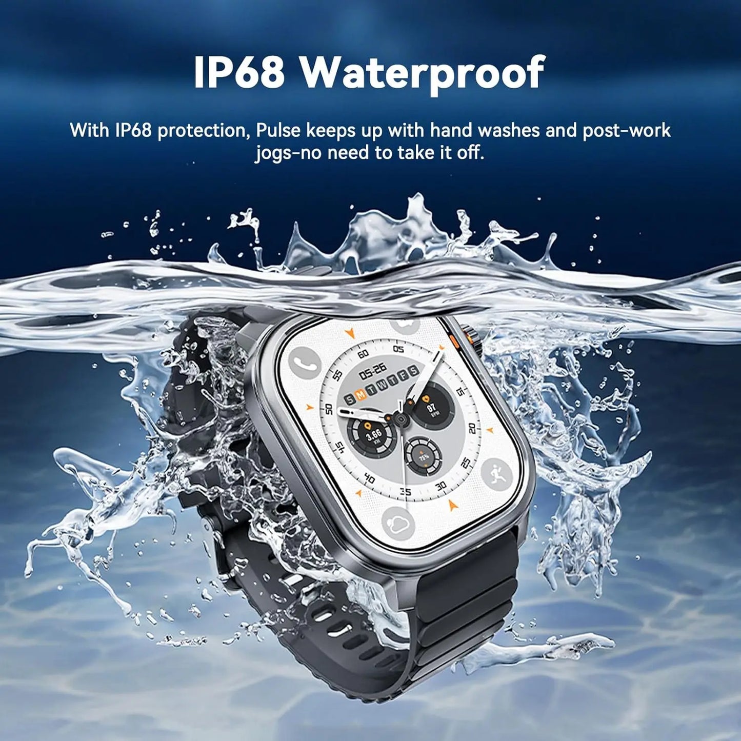 Kospet Pulse Smartwatch Featuring AMOLED Display And Bluetooth Calling