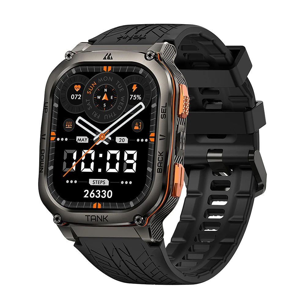 Kospet Tank M3 Ultra Gps Smartwatch Bluetooth Health Monitor Calling