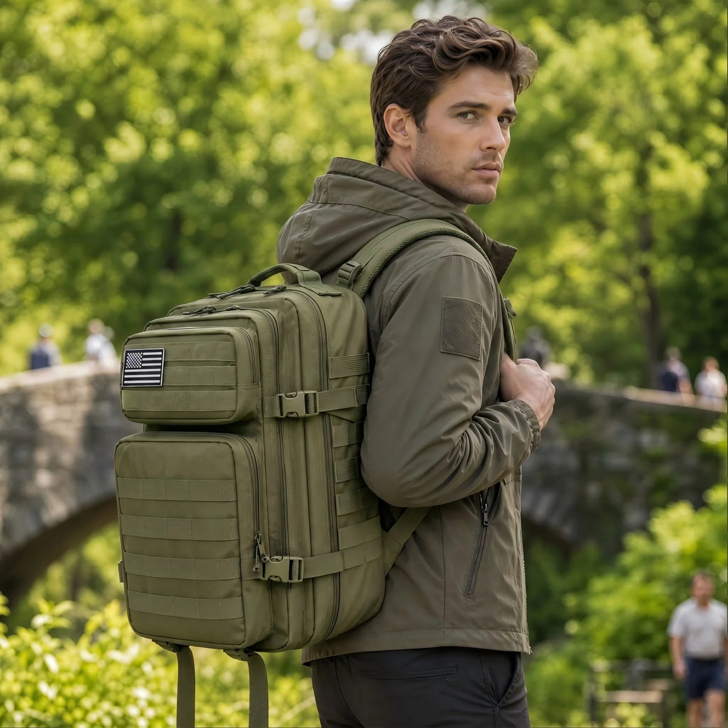 ReFire Gear Tactical Travel Backpack With Molle Multi Pockets