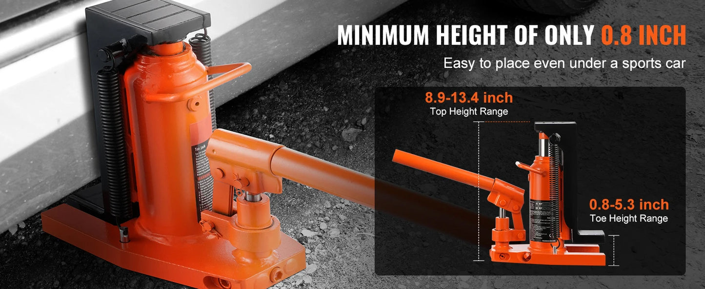 Industrial Hydraulic Toe Jack For Automotive Lifting And Repair