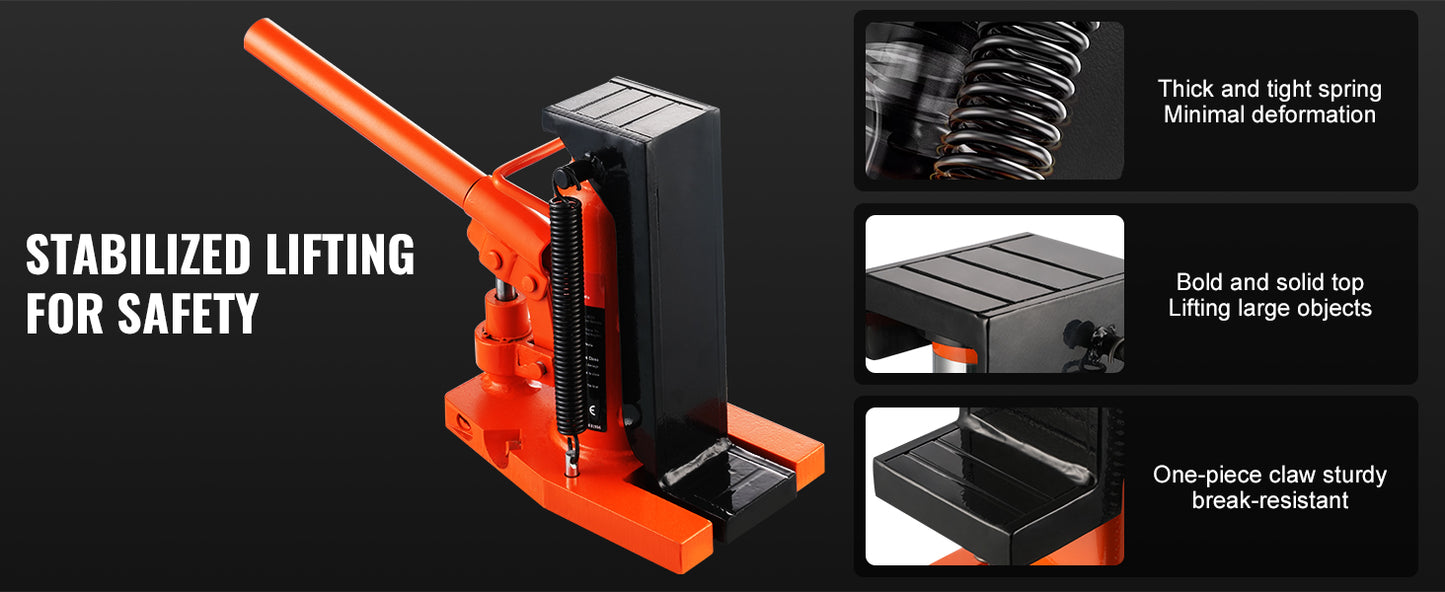Industrial Hydraulic Toe Jack For Automotive Lifting And Repair